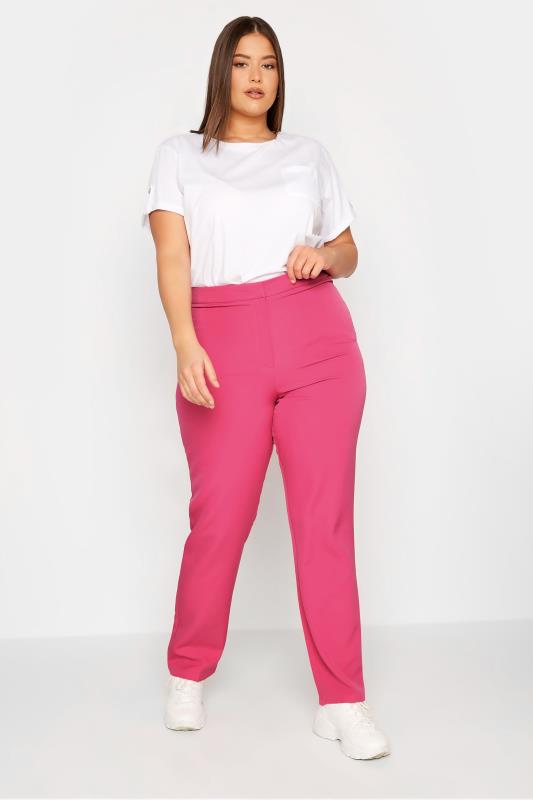 LTS Tall Women's Pink Slim Leg Trousers | Long Tall Sally 2