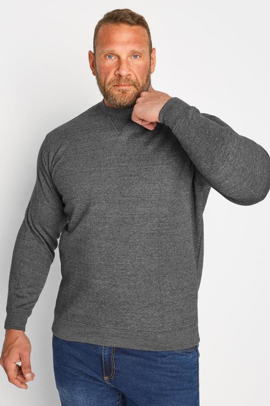 Men's Sweatshirts D555 Big & Tall Rockford Grey Sweatshirt