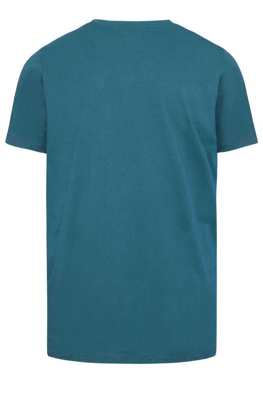 BadRhino Ocean Blue Plain T-Shirt | BadRhino 3