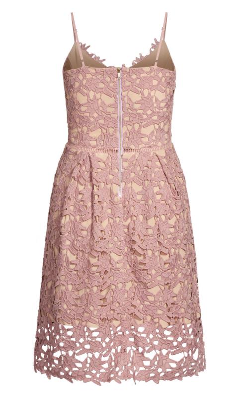 Evans Blush Pink Lace Dress 5
