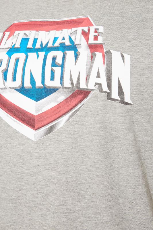 BadRhino Big & Tall Grey Marl Ultimate Strongman T-Shirt 4