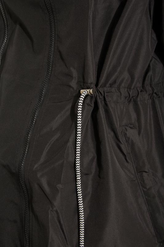 BUMP IT UP MATERNITY Plus Size Black Pocket Parka | Yours Clothing 7