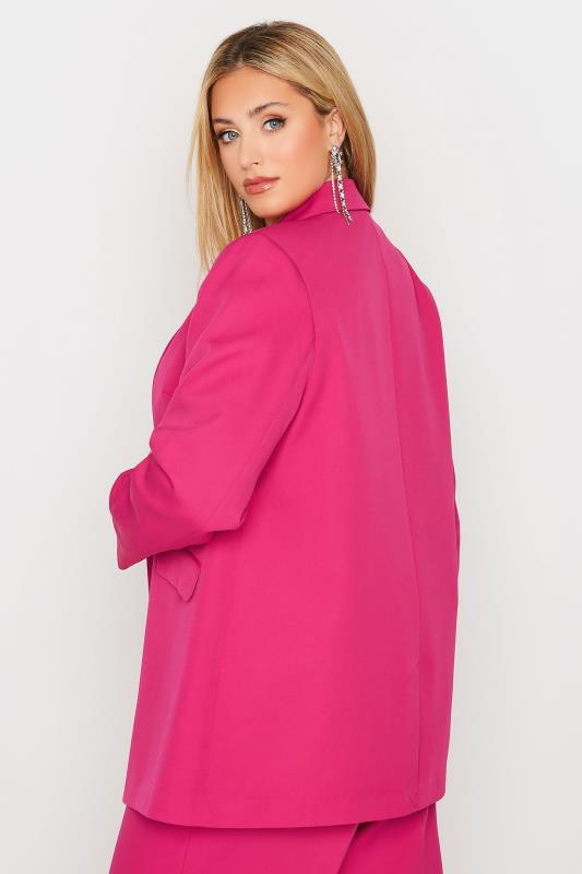 Plus Size Pink Tailored Blazer | Yours Clothing 3