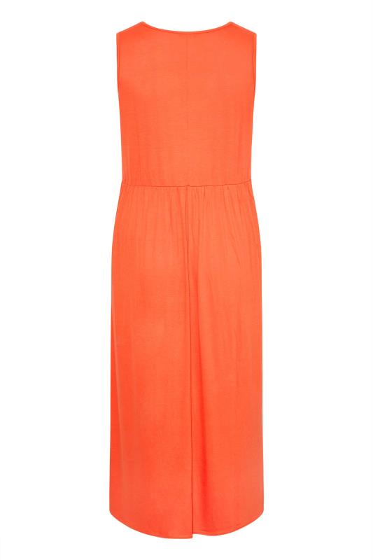 LIMITED COLLECTION Curve Orange Sleeveless Pocket Maxi Dress_Y.jpg