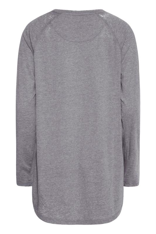 LTS Tall Grey Acid Wash Star Print T-Shirt 7