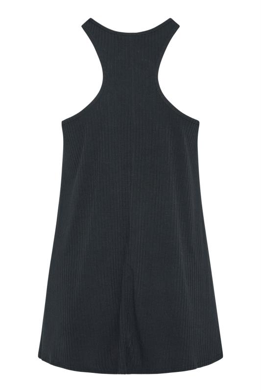 LIMITED COLLECTION Plus Size Black Racer Back Swing Vest Top | Yours Clothing 6