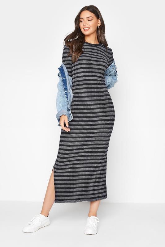 LTS Tall Black Stripe Midi Dress_A.jpg