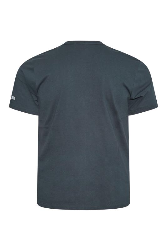 LAMBRETTA Big & Tall Navy Blue Logo Mix T-Shirt 3