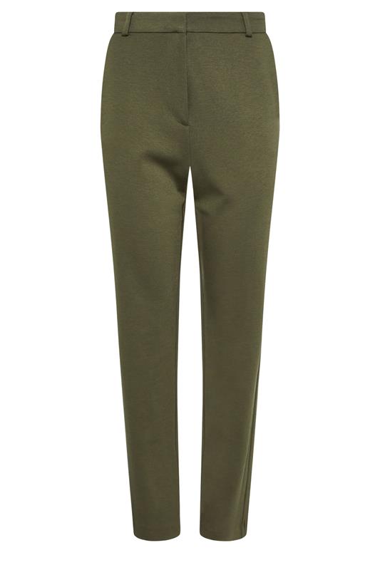 M&Co Khaki Green Ponte Tailored Trousers | M&Co 5