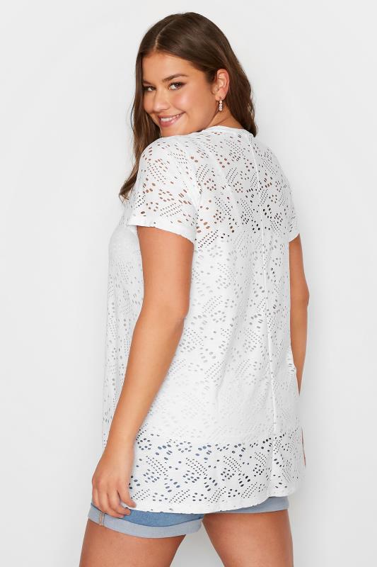 Curve White Broderie Anglaise Swing Top 3