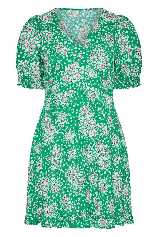 YOURS LONDON Curve Green Floral Tea Dress 7