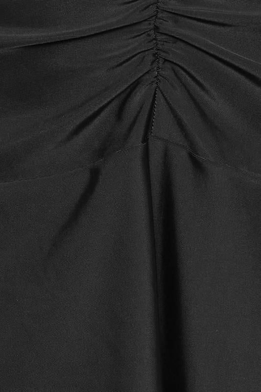 YOURS Plus Size Black Ruched Front Swim Skirt | Yours Clothing 5