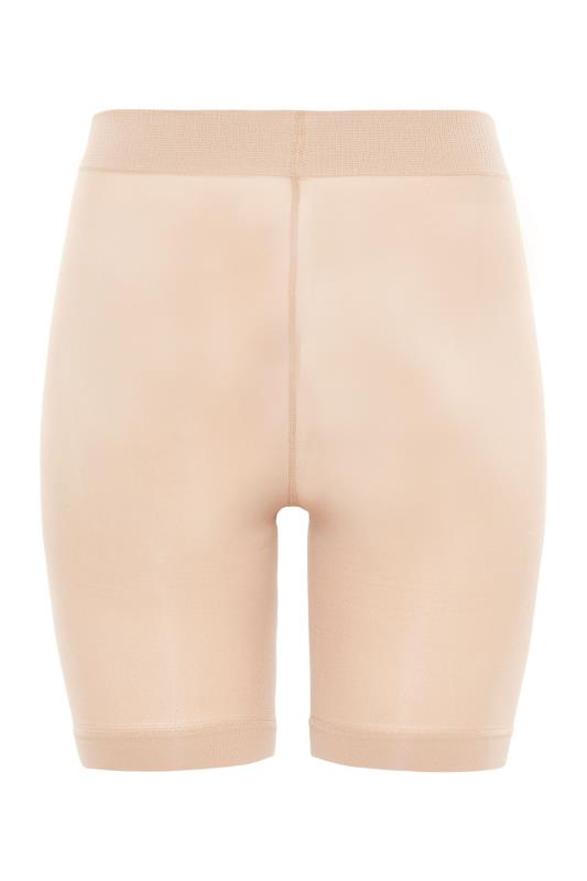 Nude Anti Chafing High Waisted Shorts | Yours Clothing 5