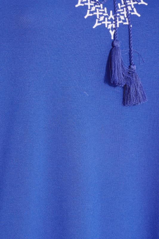Curve Blue Aztec Embroidered Cold Shoulder Top_Z.jpg