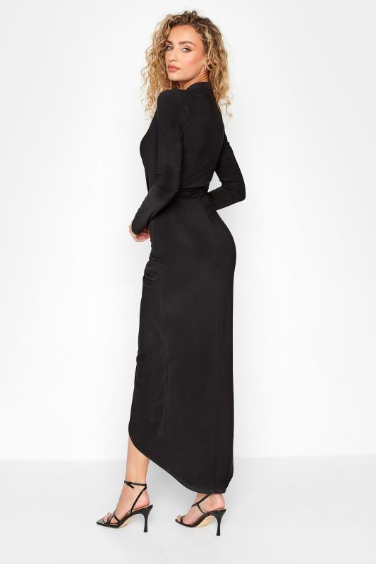 LTS Tall Women's Black Long Sleeve Wrap Dress | Long Tall Sally 2