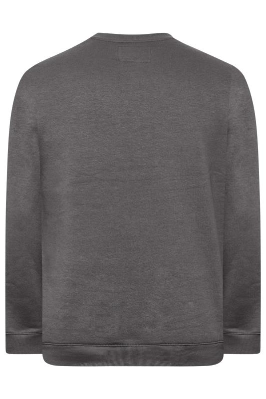 BadRhino Big & Tall Grey Essential Sweatshirt | BadRhino 4