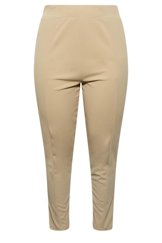 Natural Slacks and Chinos Skinny trousers Womens Clothing Trousers Trussardi Cotton Pants in Sand 