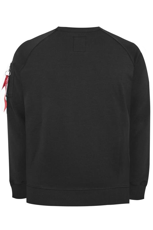 ALPHA INDUSTRIES Big & Tall Black X-Fit Sweatshirt 4