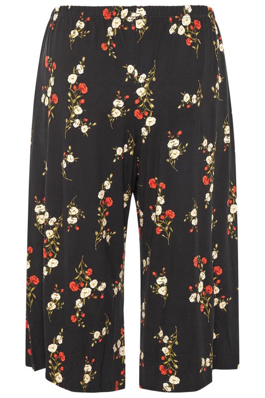 LIMITED COLLECTION Black & Red Floral Print Culottes_BK.jpg