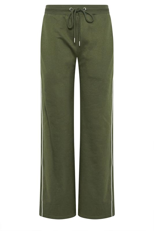 LTS Tall Women's Khaki Green Pipe Wide Leg Trousers | Long Tall Sally 7