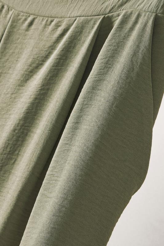 EVANS Plus Size Khaki Green Culottes | Evans  8