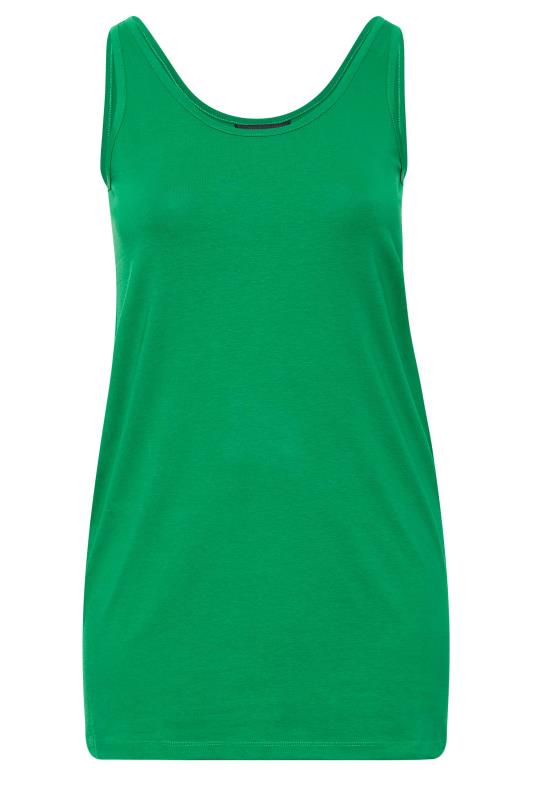 Curve Green Longline Vest Top | Yours Clothing 5