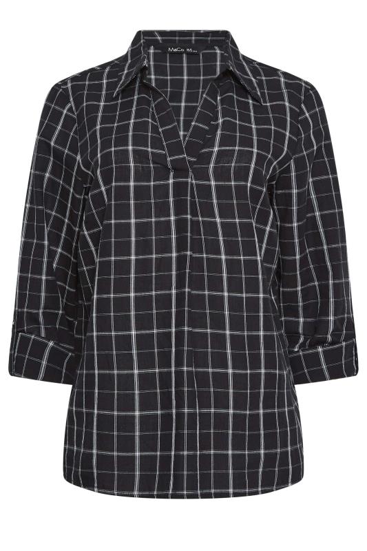 M&Co Black Check Print Overhead Shirt | M&Co 6