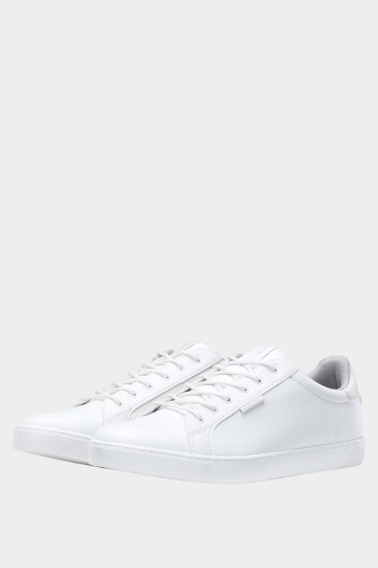Gifts Grande Taille JACK & JONES White Faux Leather Trainers
