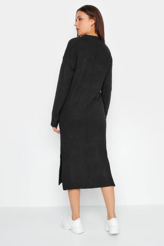 LTS Tall Women's Black Knitted Midi Dress | Long Tall Sally  3