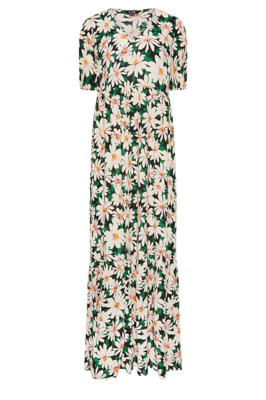 LTS Tall Women's Black Daisy Print Maxi Dress | Long Tall Sally 6