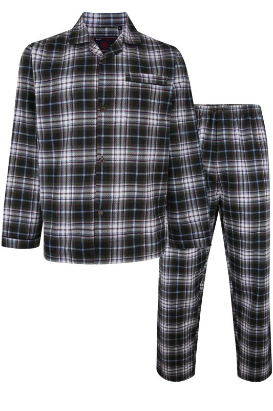 KAM Black Check Print Pyjama Set_Set.jpg