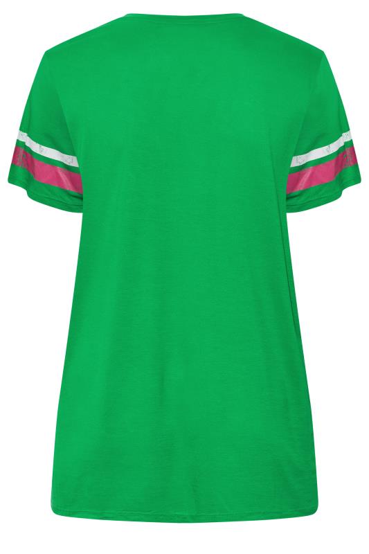 Curve Green 'California' Logo Printed T-Shirt 7