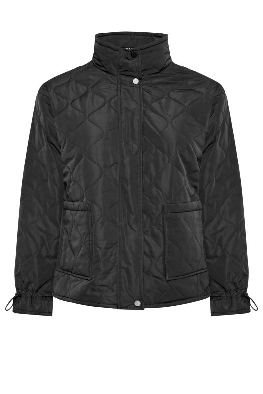 YOURS Plus Size Black Quilted Jacket | Yours Clothing 5