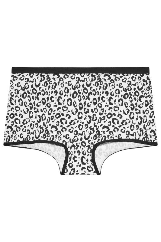 YOURS Plus Size 5 PACK Black Animal Print Shorts | Yours Clothing 10