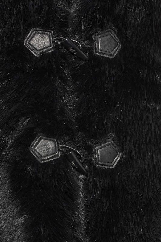 YOURS Plus Size Black Faux Fur Gilet | Yours Clothing 5
