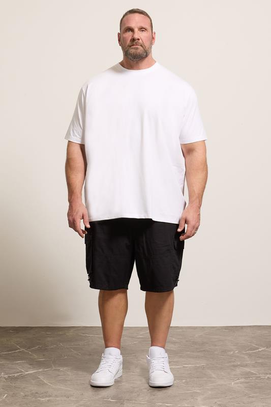 BadRhino Big & Tall Black Lightweight Cargo Shorts | BadRhino 1