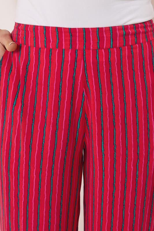 LTS Tall Women's Red Stripe Wide Leg Trousers | Long Tall Sally 5