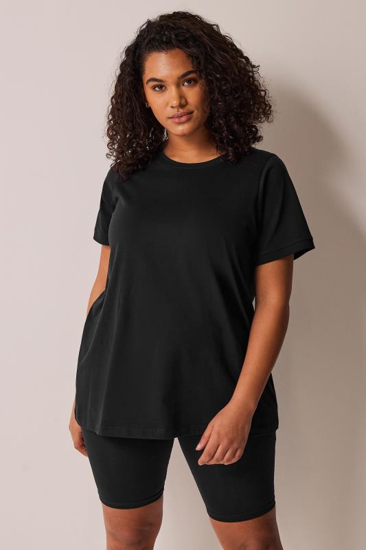 EVANS Plus Size Black Essential T-Shirt | Evans 1