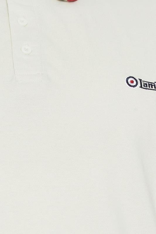 LAMBRETTA Big & Tall Grey Twin Tipped Polo Shirt | BadRhino 2