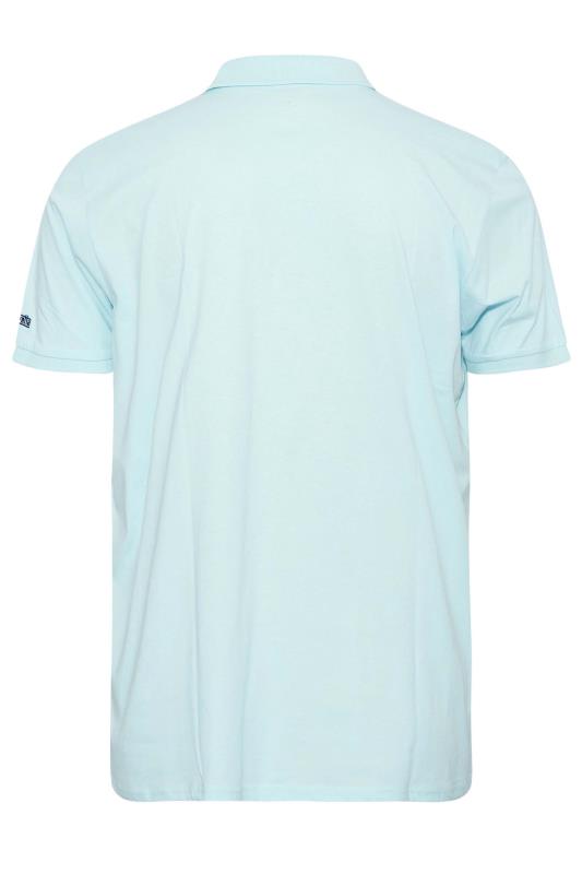 LAMBRETTA Blue Stripe Logo Polo Shirt | BadRhino 4
