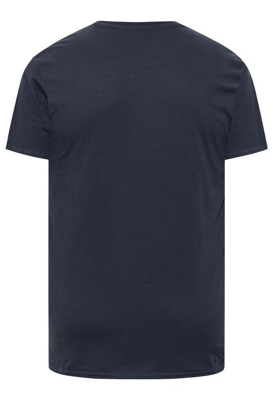 RAGING BULL Big & Tall Blue Denim Bull T-Shirt | BadRhino 4