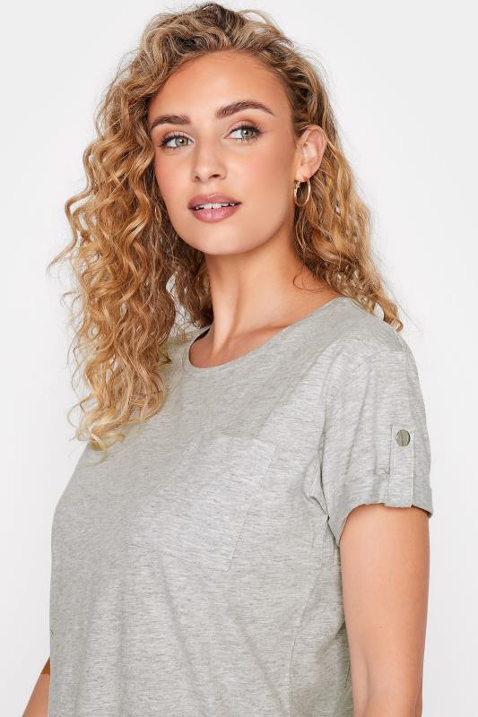 Tall Women's LTS Grey Short Sleeve Pocket T-Shirt | Long Tall Sally 4