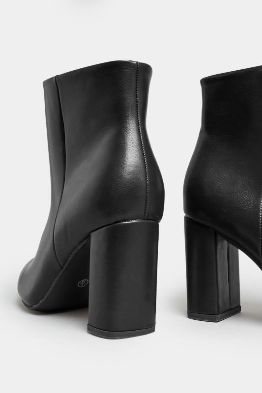 LIMITED COLLECTION Black Heeled Ankle Boots In Extra Wide EEE Fit | Yours Clothing  4