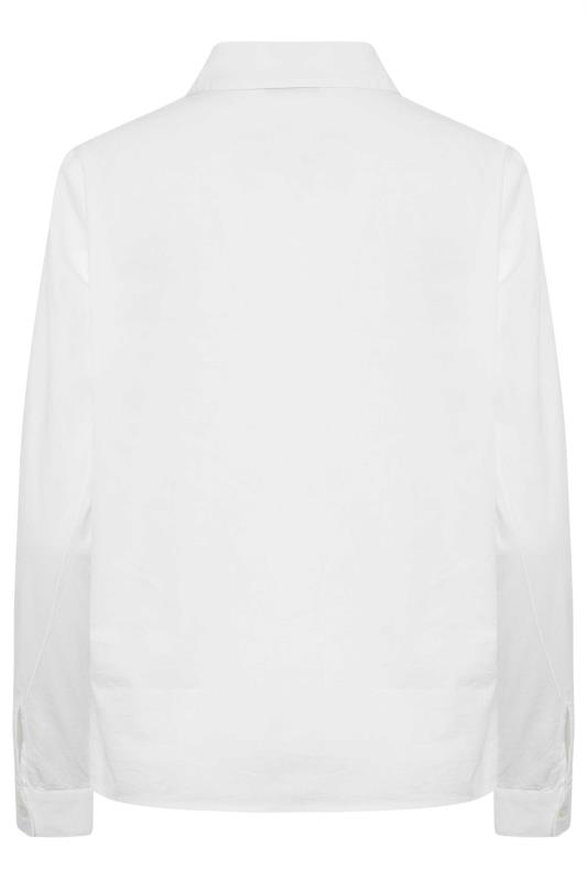 M&Co White Fitted Poplin Shirt | M&Co 7
