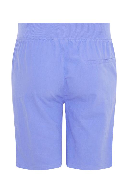 Curve Blue Cool Cotton Shorts 6