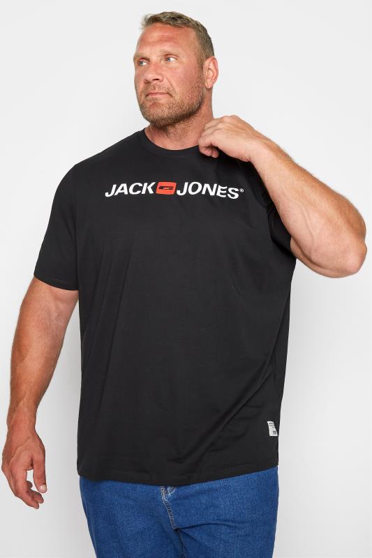 JACK & JONES Big & Tall 3 Pack White & Black History T-Shirts 2