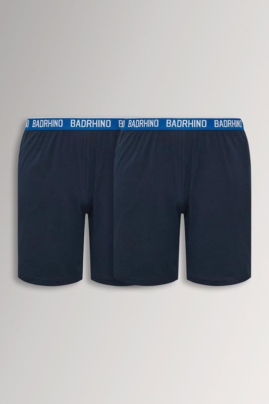  BadRhino 2 PACK Navy Blue Lounge Shorts