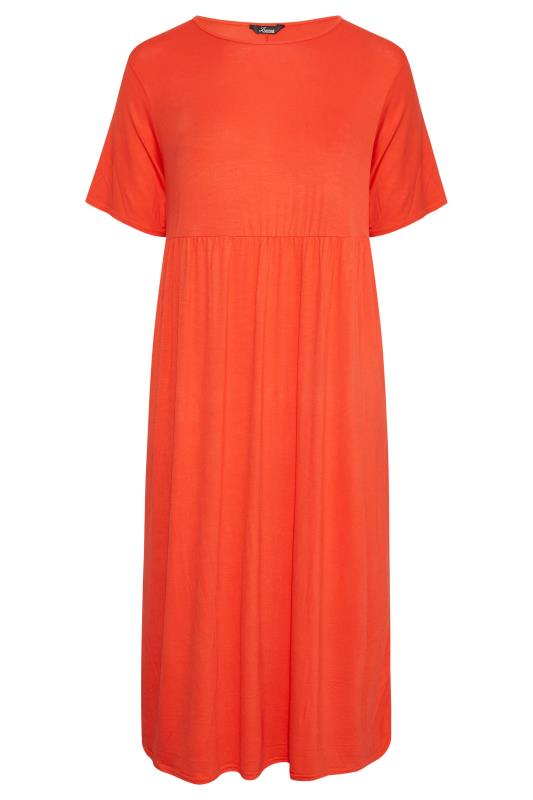LIMITED COLLECTION Curve Orange Throw On Maxi Dress 6