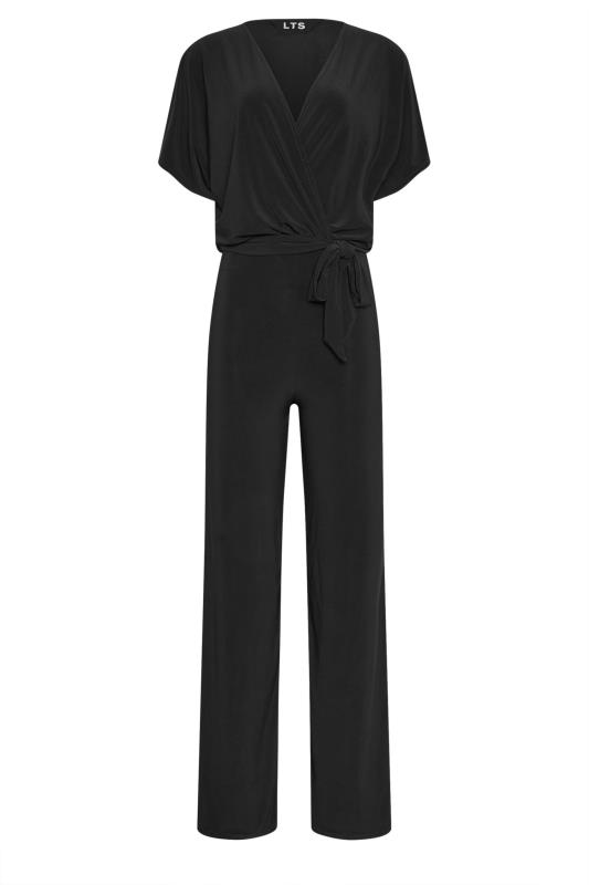 LTS Tall Women's Black V-Neck Wrap Jumpsuit | Long Tall Sally 5