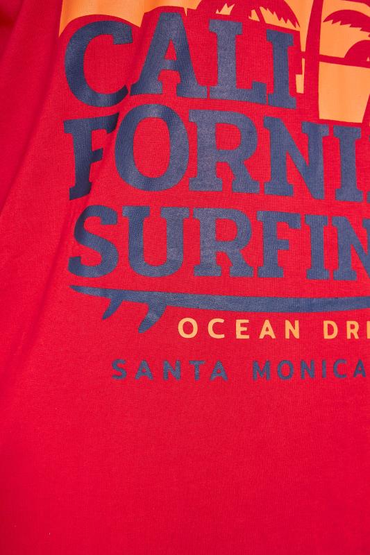 BadRhino Big & Tall Red California Surfing T-Shirt_s.jpg